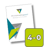 Flyer DIN A8 (5,2 cm x 7,4 cm), einseitig bedruckt inkl. Schutzlack mit antimikrobieller Wirkung