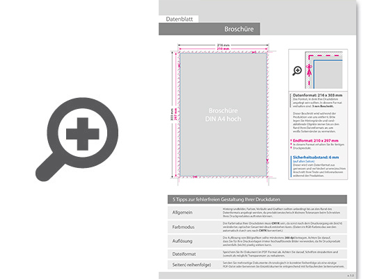 Product Bild brosch__re_mit_drahtheftung__endformat_din_a4__108-seitig