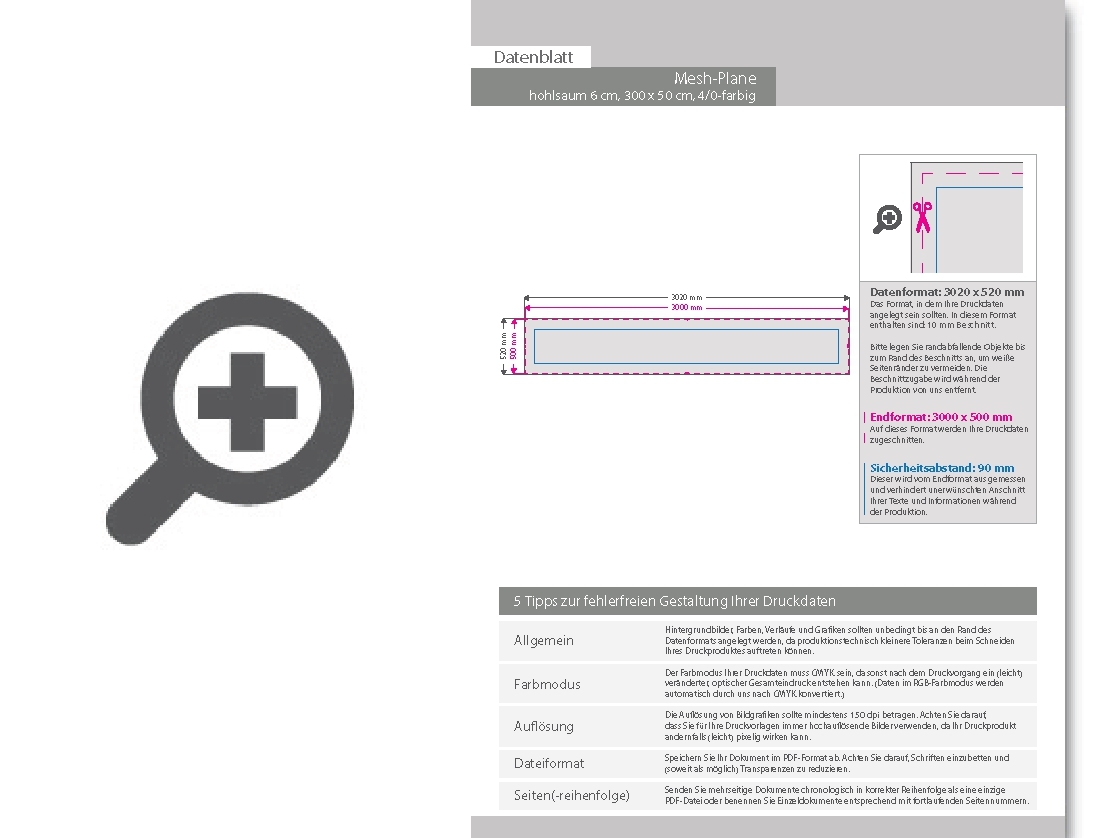 Product Bild hochwertige_mesh-plane_300_x_50_cm__4_0-farbig_bedruckt__hohlsaum_links_und_rechts_(durchmesser_hohlsaum_6_0_cm)