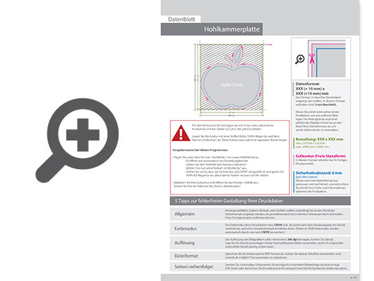 Product Bild wahlplakat_auf_hohlkammerplatte_in_apfel-form_konturgefr__st___einseitig_4_0-farbig_bedruckt